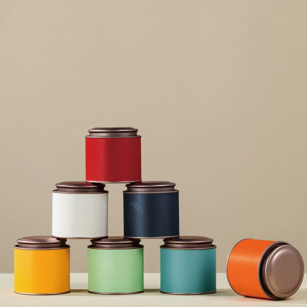 Colorful airtight tea coffee tin supplier