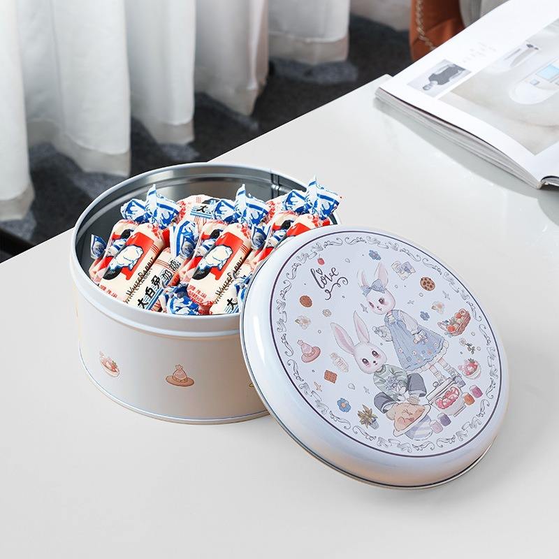 Best-selling cookie candy chocolate tin packaging (4) Bulk cookie candy chocolate tin box
