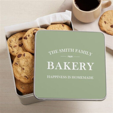 Custom cookie and chocolate tin packaging