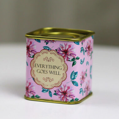 Decorative square tea coffee tin box factory