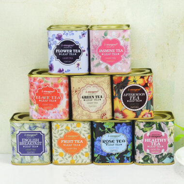 Decorative square tea coffee tin box factory