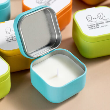 Wholesale personalized candle tin box
