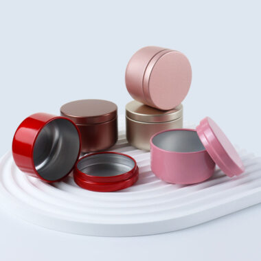 Colorful candle tin box manufacturer