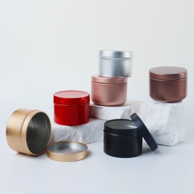 Colorful candle tin box manufacturer