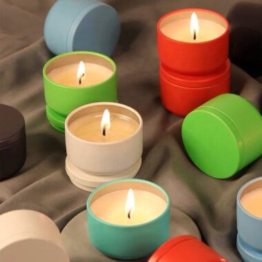 Colorful candle tin box manufacturer