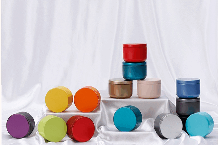 Colorful candle tin box manufacturer