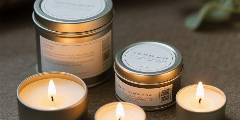 Bulk empty candle packaging tin box