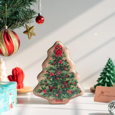 Bulk Christmas gift tin box for cookies and candy