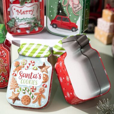 Christmas party candy tin box supplier