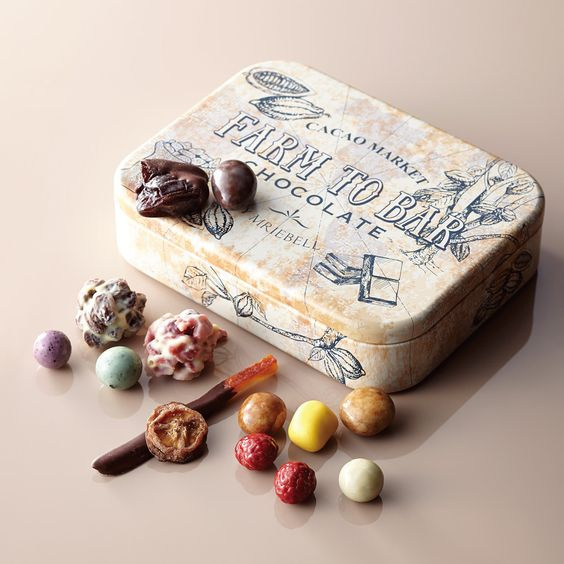 Bulk custom printed chocolate cookie tin box