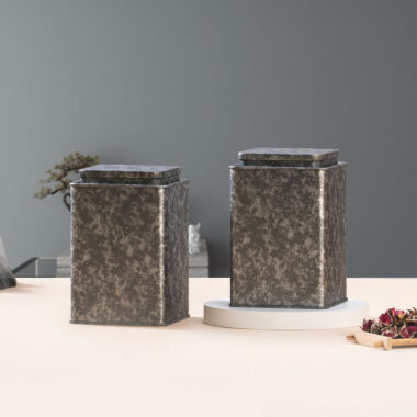 Custom logo coffee tea tin box packaging