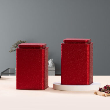 Custom logo coffee tea tin box packaging