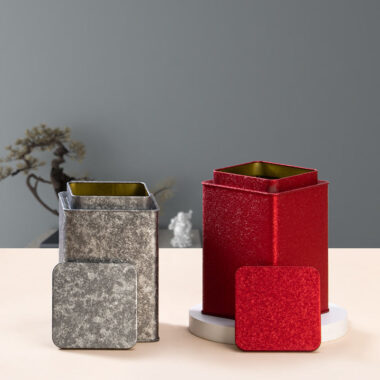 Custom logo coffee tea tin box packaging