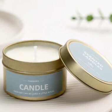 Soy wax scented candle tin box manufacturer