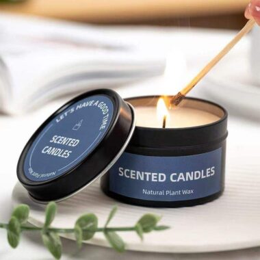 Soy wax scented candle tin box manufacturer