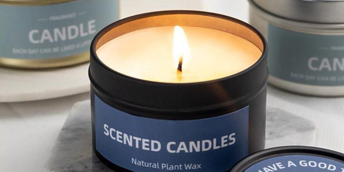 Soy wax scented candle tin box manufacturer