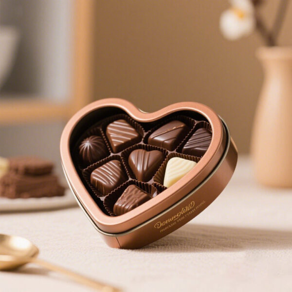 Luxury chocolate candy cookie tin manufacturer