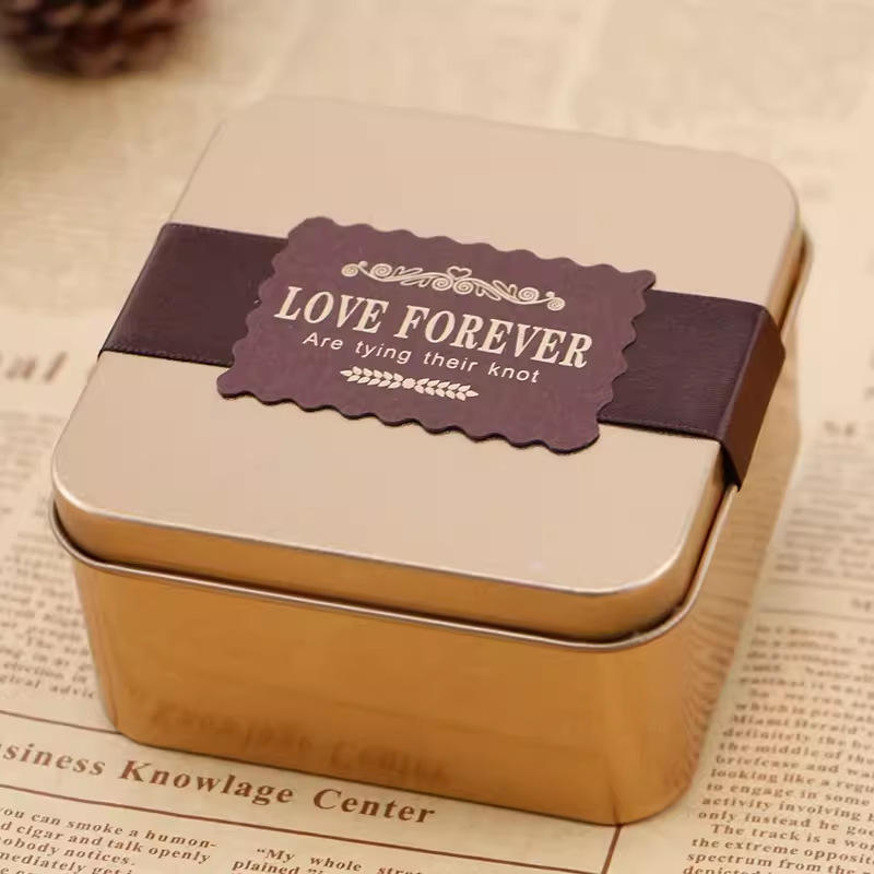 Luxury chocolate candy cookie tin manufacturer