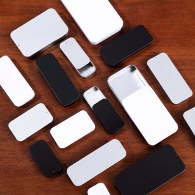 Custom rectangular slider mint tin box