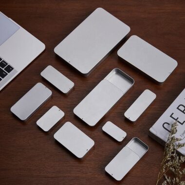 Custom rectangular slider mint tin box