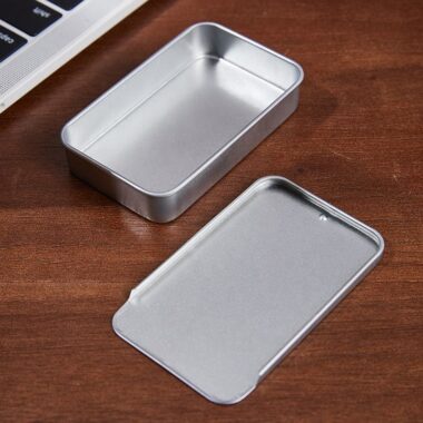 Custom rectangular slider mint tin box