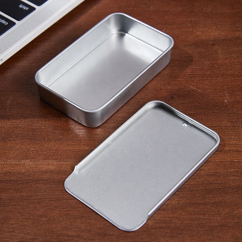 Custom rectangular slider mint tin box