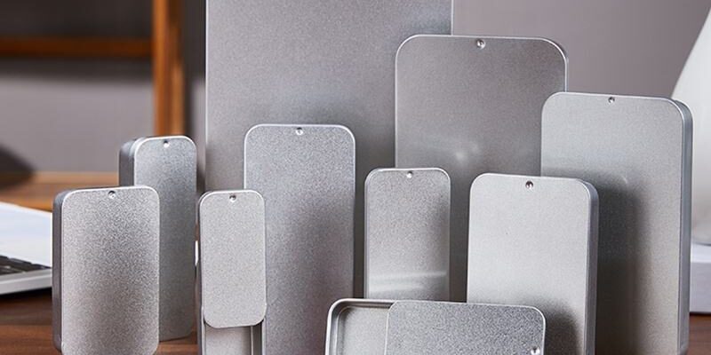 Custom rectangular slider mint tin box