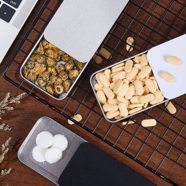 Custom rectangular slider mint tin box