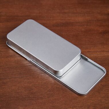 Custom rectangular slider mint tin box