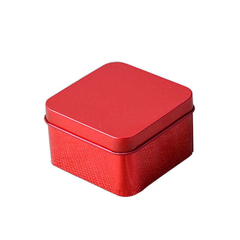 Custom square candy tin box packaging