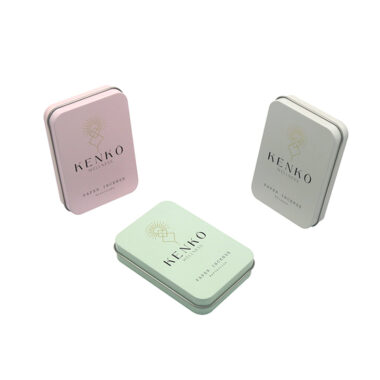 Custom hinged candy tin box packaging