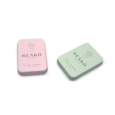 Custom hinged candy tin box packaging