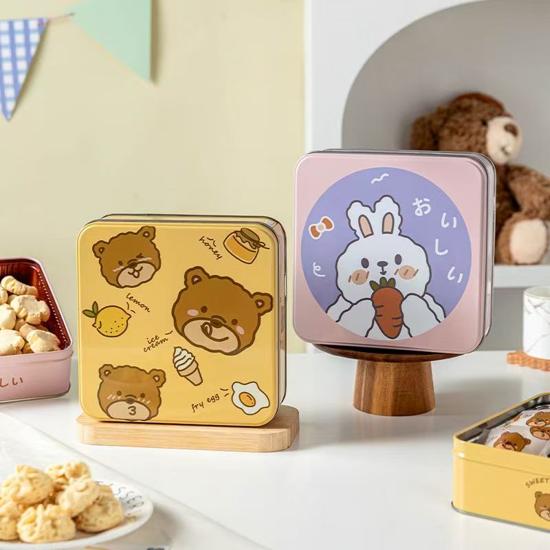 Creative Cartoon Candy Cookie Storage Tin Box