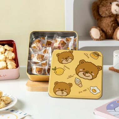 Creative Cartoon Candy Cookie Storage Tin Box