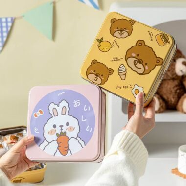 Creative Cartoon Candy Cookie Storage Tin Box