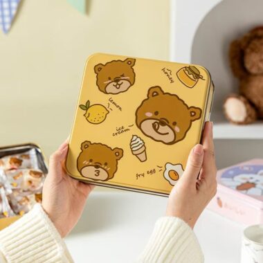 Creative Cartoon Candy Cookie Storage Tin Box