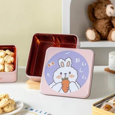 Creative Cartoon Candy Cookie Storage Tin Box