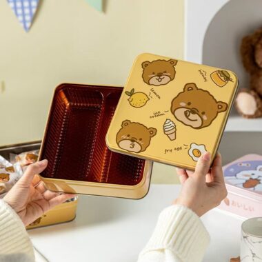 Creative Cartoon Candy Cookie Storage Tin Box