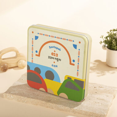 Cartoon Square Rectangle Candy Cookie Chocolate Tin Box