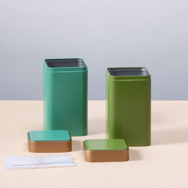 Colorful Food Grade Tea Tin Box for Loose Leaf Tea