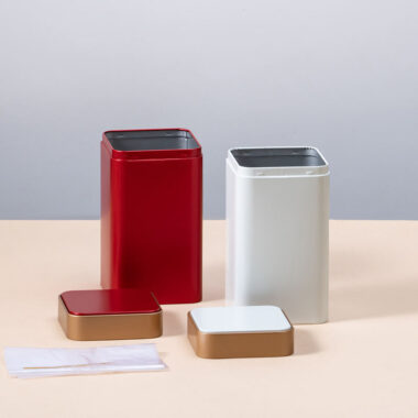 Colorful Food Grade Tea Tin Box for Loose Leaf Tea