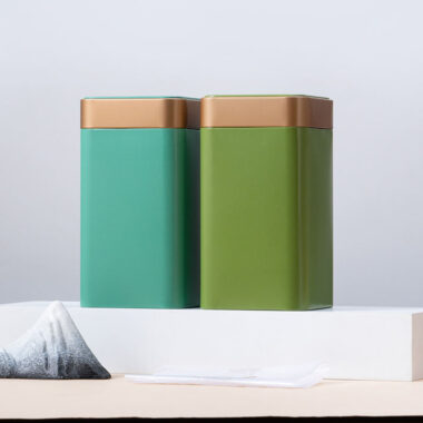 Colorful Food Grade Tea Tin Box for Loose Leaf Tea