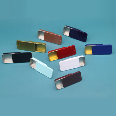 Multicolor Rectangle Mint Candy Tin Box for Sweets