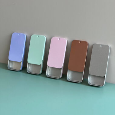 Multicolor Rectangle Mint Candy Tin Box for Sweets