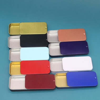 Multicolor Rectangle Mint Candy Tin Box for Sweets