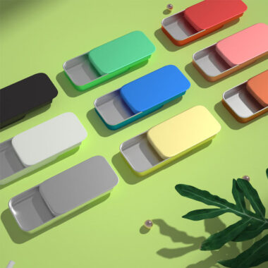 Multicolor Rectangle Mint Candy Tin Box for Sweets