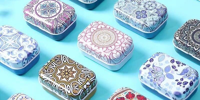 New Flip-Top Portable Small Tea Candy Tin Box