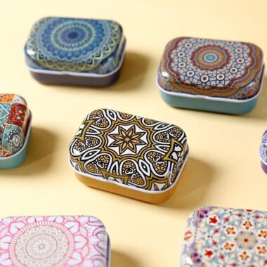 New Flip-Top Portable Small Tea Candy Tin Box