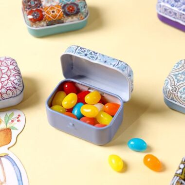 New Flip-Top Portable Small Tea Candy Tin Box