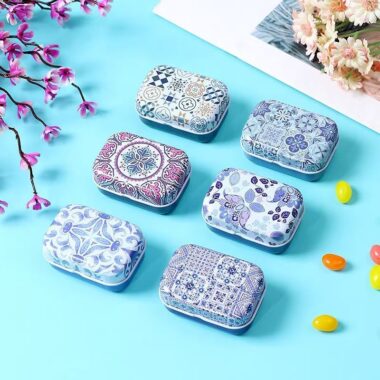 New Flip-Top Portable Small Tea Candy Tin Box